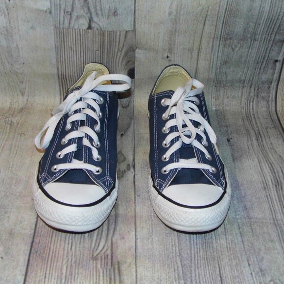 CONVERSE Chuck Taylor All Star OX Navy Blue Sneakers Womens Size 8.5 - Picture 4 of 7